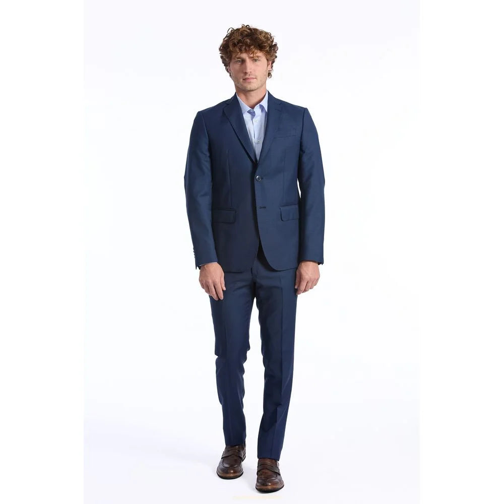 Baldinini Trend Blue Wool Men Blazer - IT48 | M - Sport Jackets