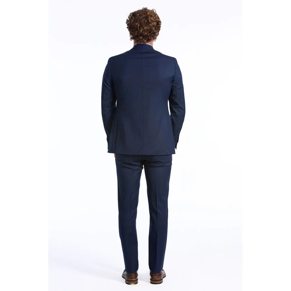 Baldinini Trend Blue Wool Men Suit - IT52 | XL - Suits