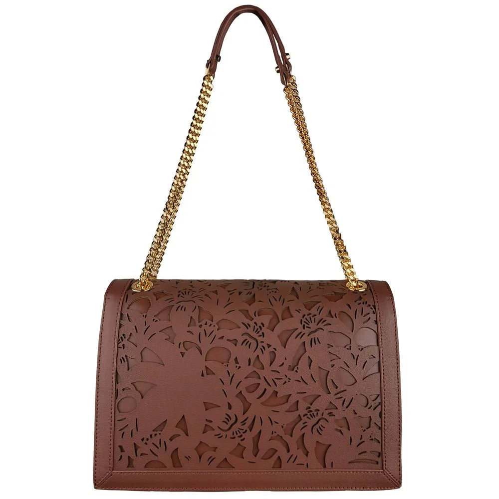 Baldinini Trend Brown Calfskin Women Crossbody Bag - Cross Body Bags