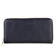 Baldinini Trend Chic Black Leather Zip Wallet - Wallets