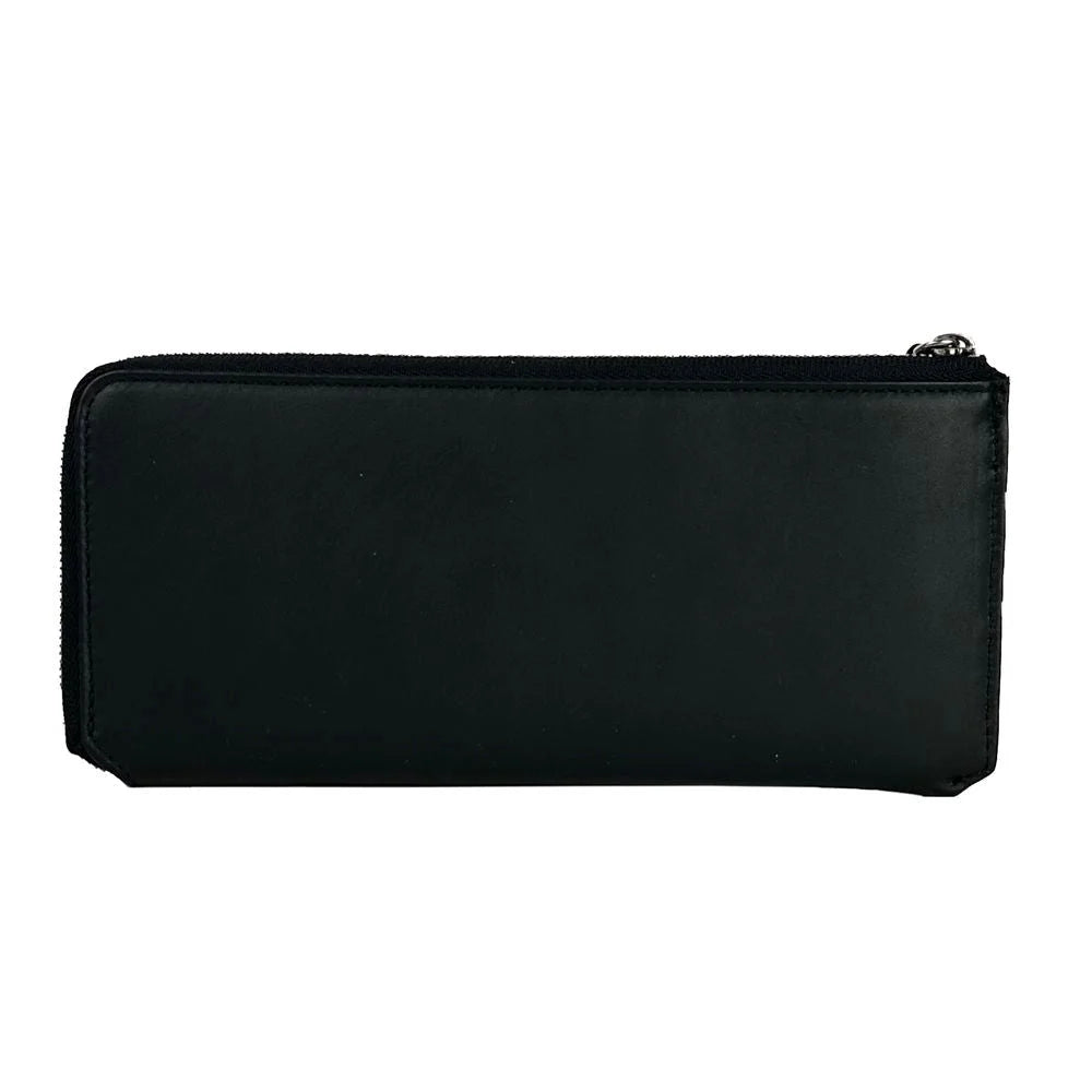 Baldinini Trend Elegant Black Leather Travel Organizer - Wallets
