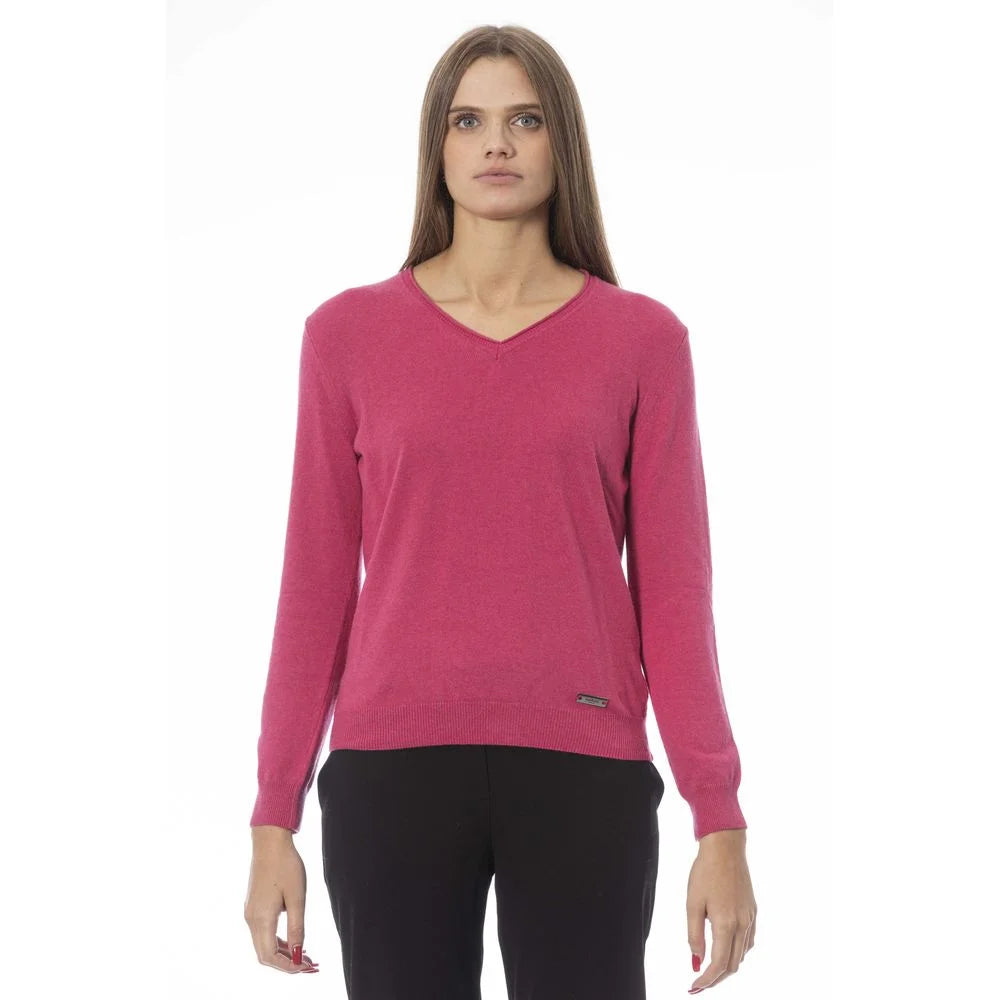 Baldinini Trend Fuchsia Cashmere Women Sweater - XL - Sweaters