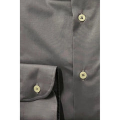 Baldinini Trend Gray Cotton Men Shirt