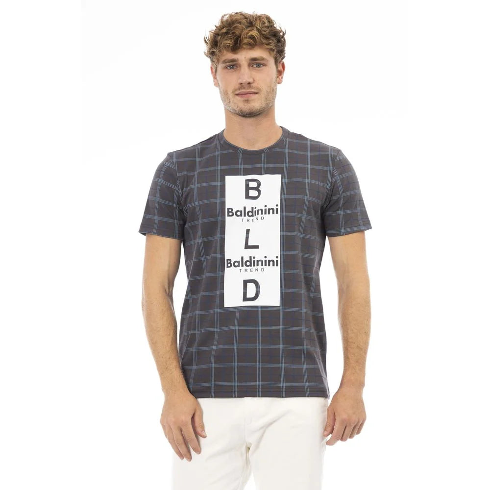 Baldinini Trend Gray Cotton Men T-Shirt - T-Shirts