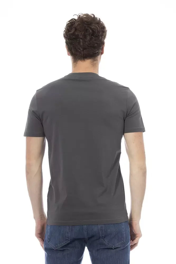 Baldinini Trend Gray Cotton Men T-Shirt - XS - T-Shirts
