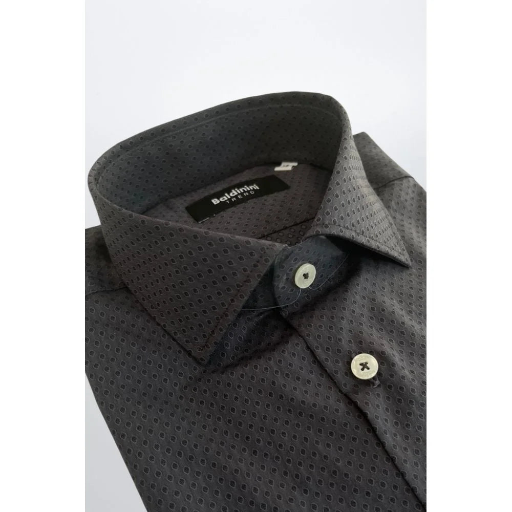Baldinini Trend Gray Cotton Shirt