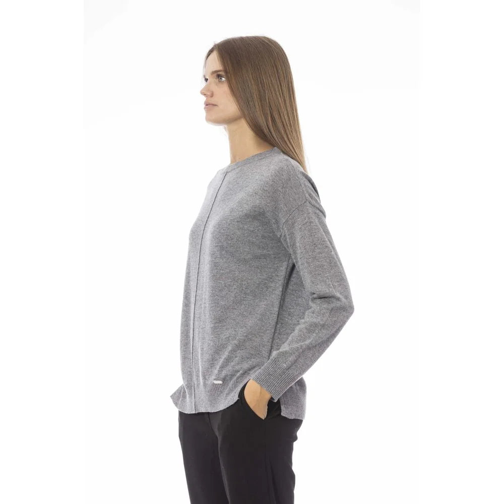 Baldinini Trend Gray Viscose Women Sweater - M - Sweaters
