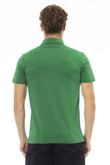 Baldinini Trend Green Cotton Men Polo - 3XL - Polos
