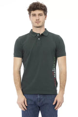 Baldinini Trend Green Cotton Men Polo Shirt - Polos