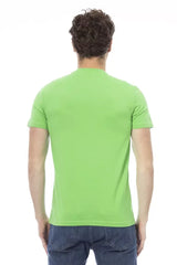 Baldinini Trend Green Cotton Men T-Shirt - Polos