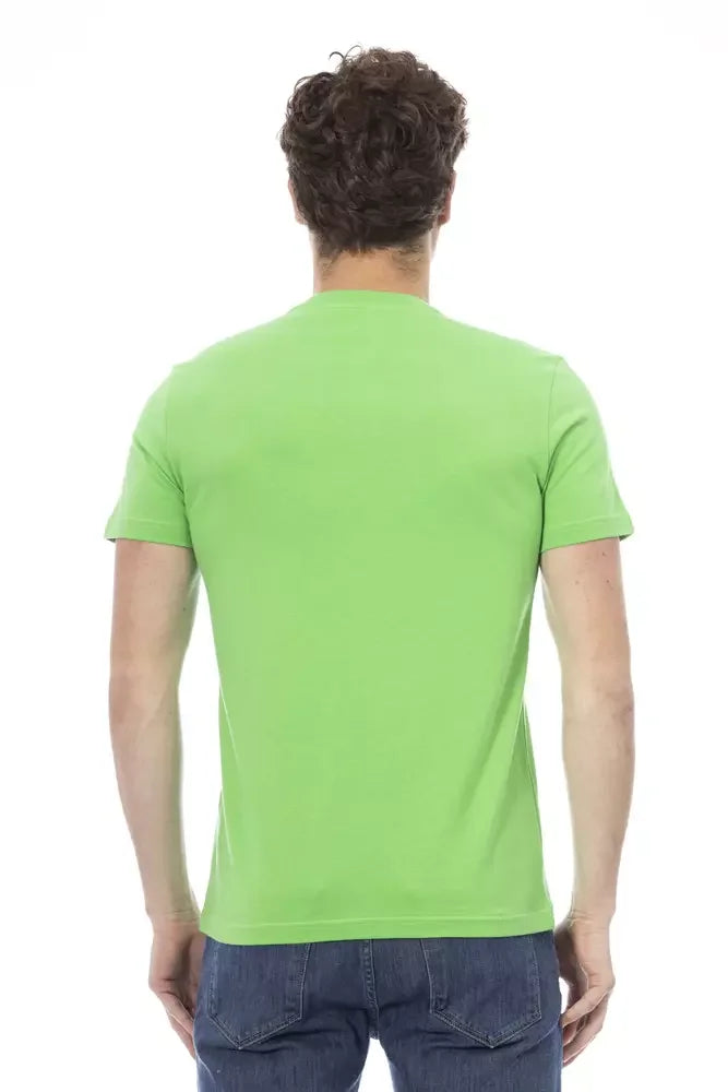 Baldinini Trend Green Cotton Men T-Shirt - T-Shirts
