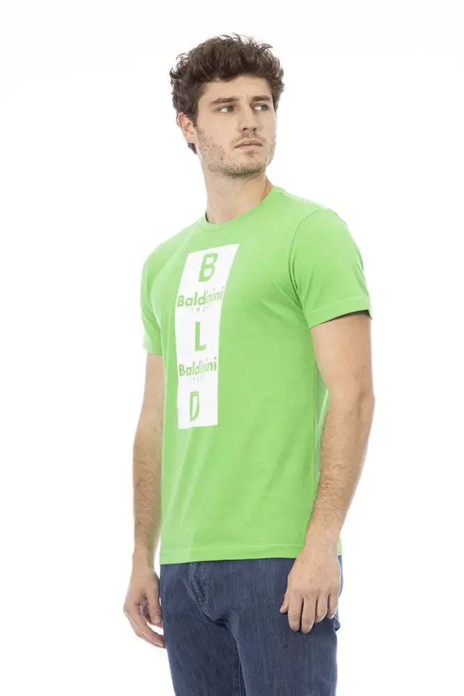 Baldinini Trend Green Cotton Men T-Shirt - T-Shirts