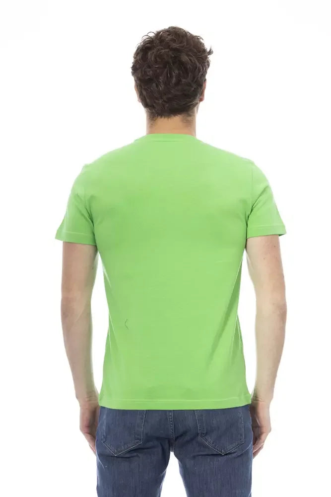 Baldinini Trend Green Cotton Men T-Shirt - T-Shirts