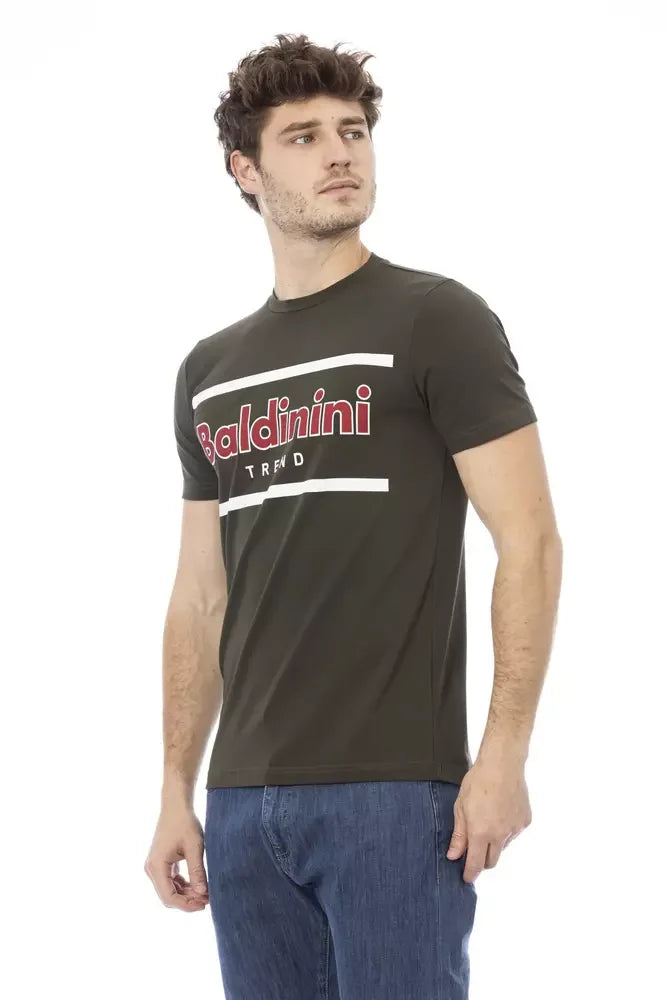 Baldinini Trend Green Cotton Men T-Shirt - XS - T-Shirts