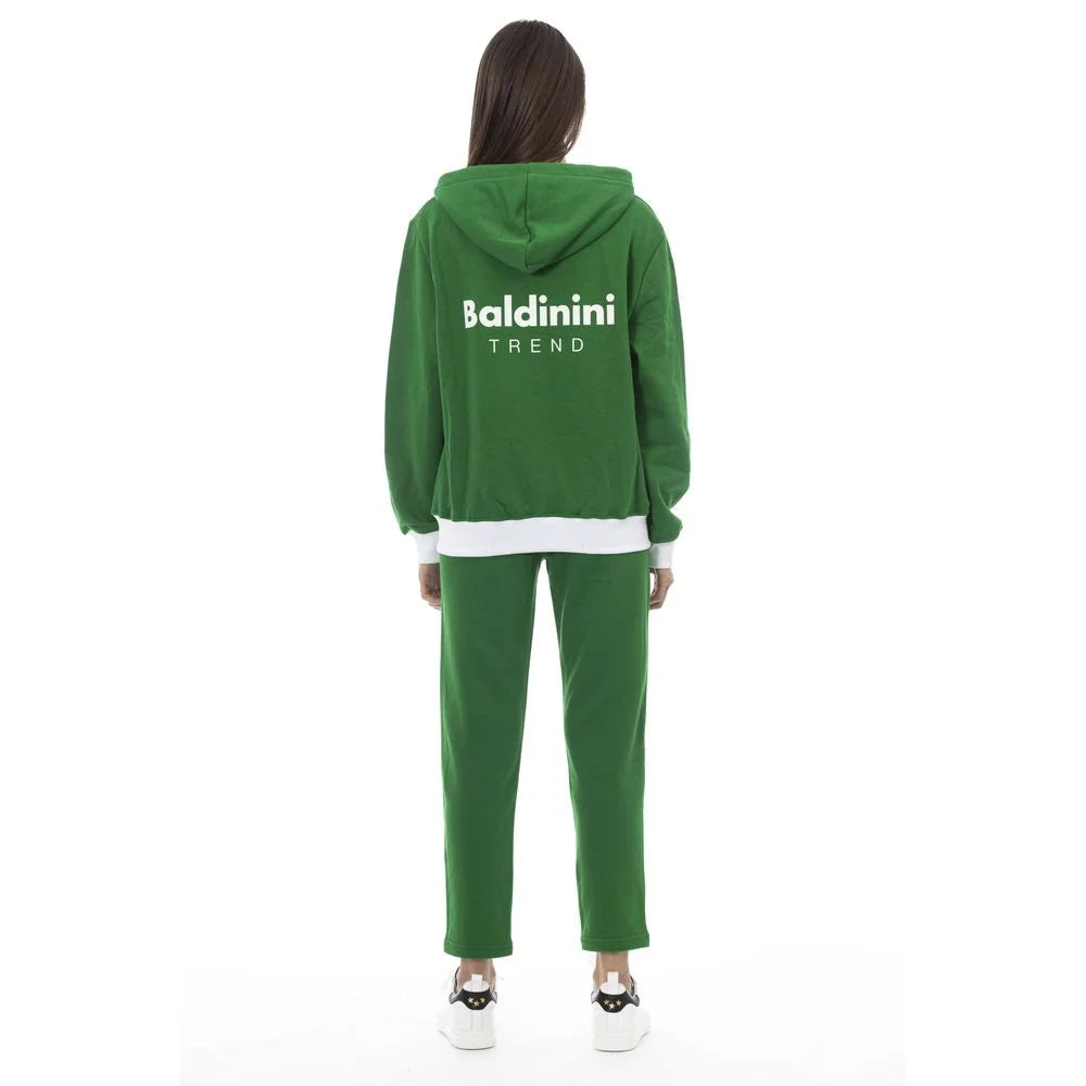 Baldinini Trend Green Cotton Women Sweater - Hoodies