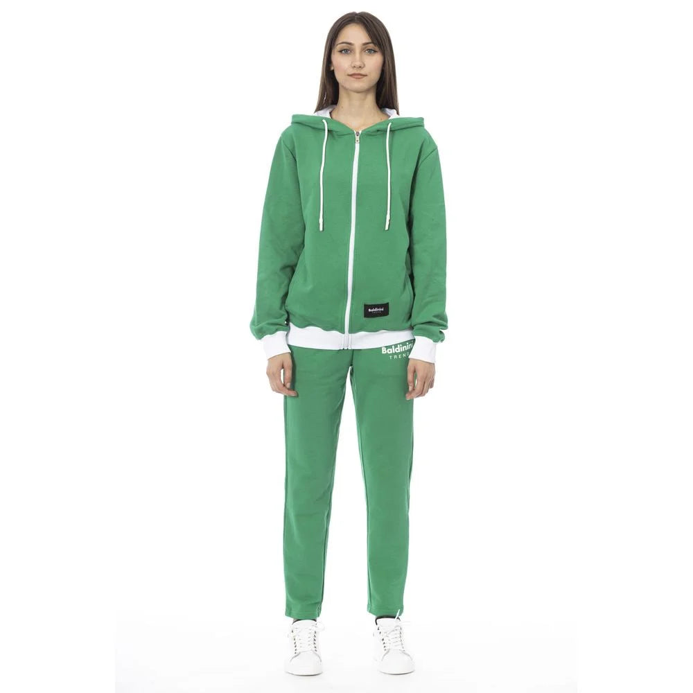 Baldinini Trend Green Cotton Women Sweater - Hoodies