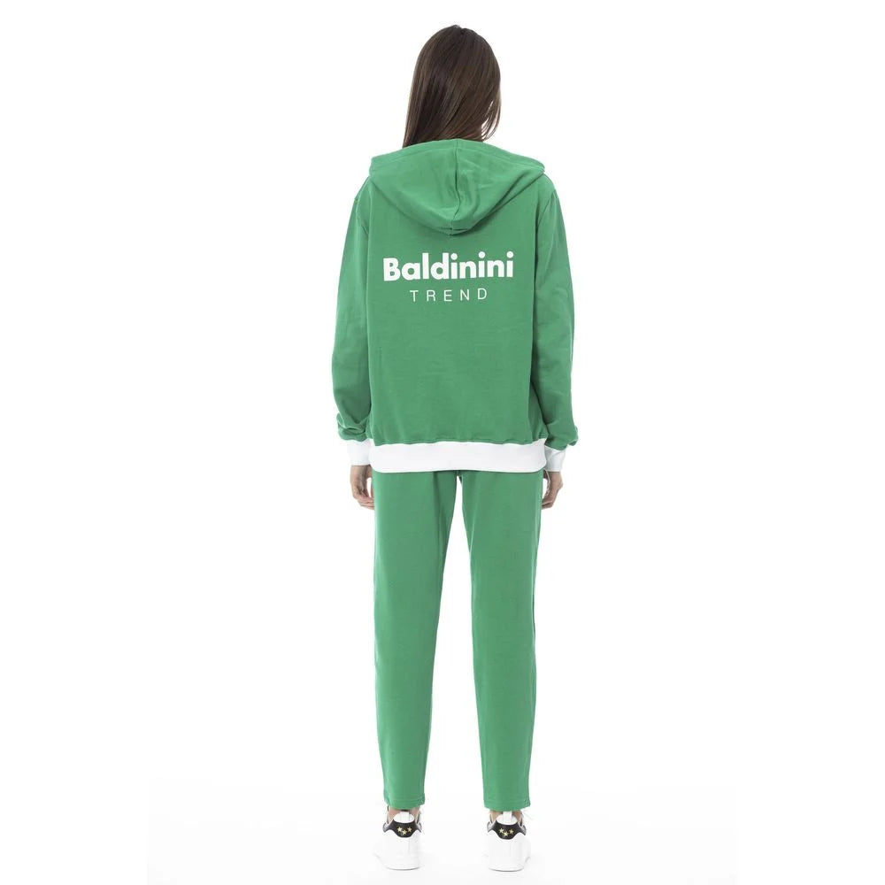 Baldinini Trend Green Cotton Women Sweater - Hoodies