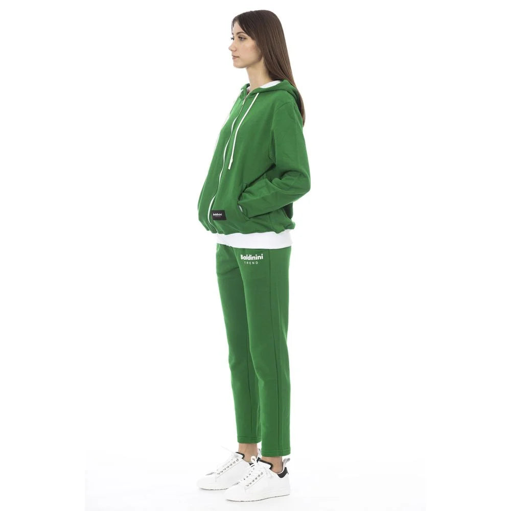Baldinini Trend Green Cotton Women Sweater - Hoodies
