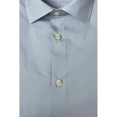 Baldinini Trend Light Blue Cotton Men Shirt