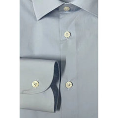 Baldinini Trend Light Blue Cotton Men Shirt