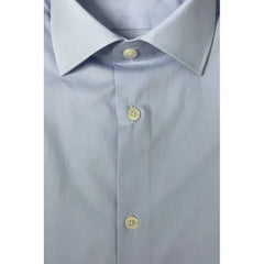 Baldinini Trend Light Blue Cotton Men Shirt