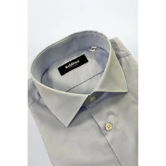 Baldinini Trend Light Blue Cotton Men Shirt