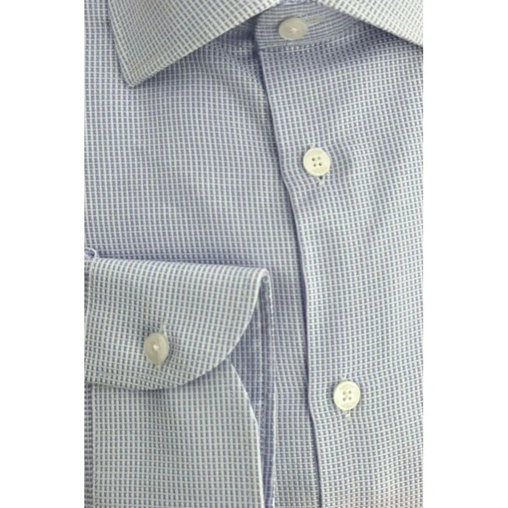 Baldinini Trend Light Blue Cotton Men Shirt