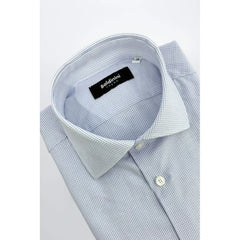 Baldinini Trend Light Blue Cotton Men Shirt