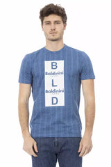 Baldinini Trend Light Blue Cotton Men T-Shirt - T-Shirts