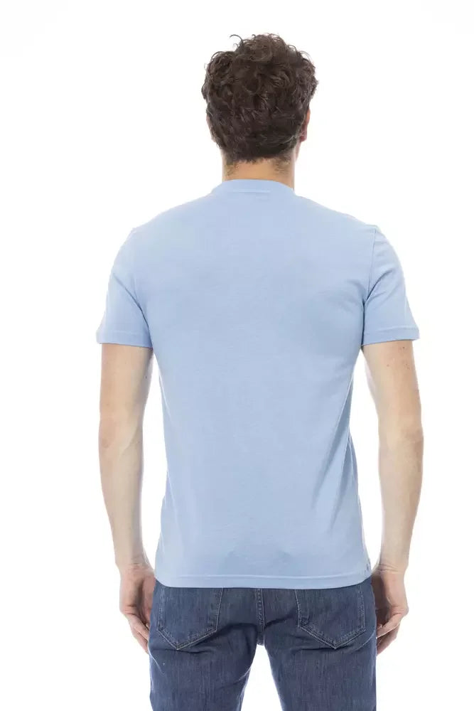 Baldinini Trend Light Blue Cotton Men T-Shirt - XS - T-Shirts