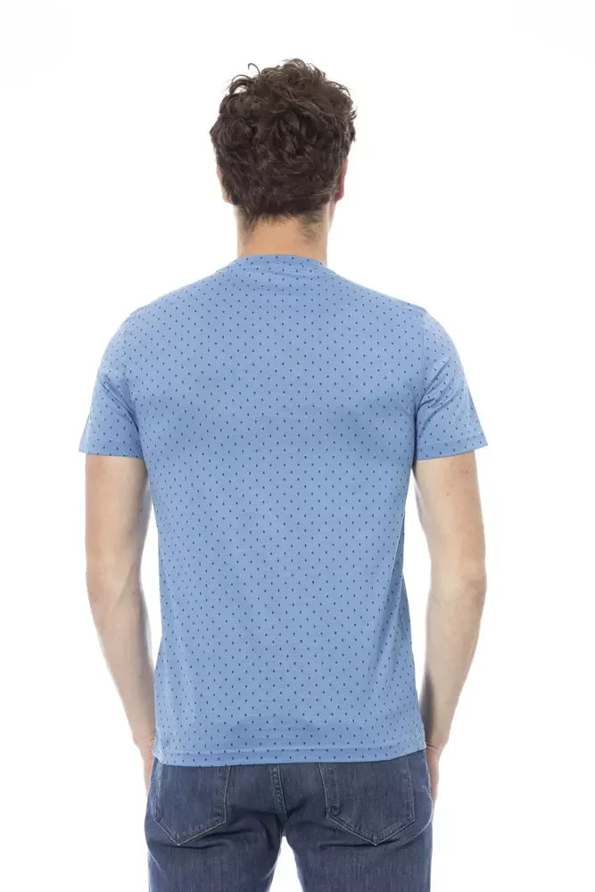 Baldinini Trend Light Blue Cotton Men T-Shirt - XS - T-Shirts