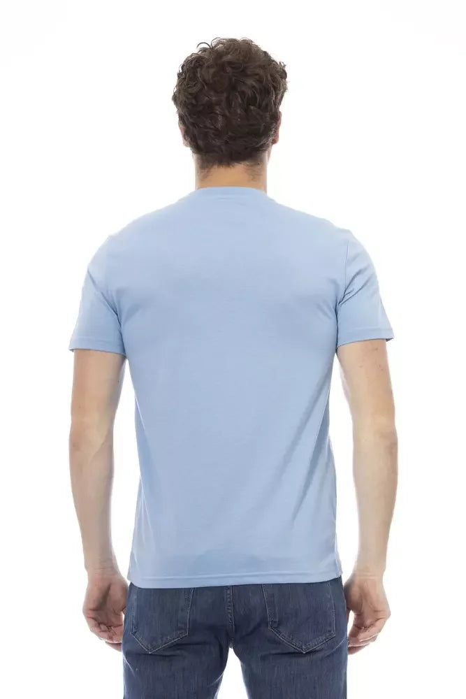 Baldinini Trend Light Blue Cotton Men T-Shirt - XS - T-Shirts