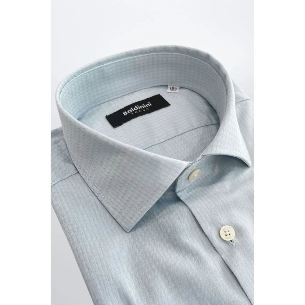 Baldinini Trend Light Blue Cotton Shirt