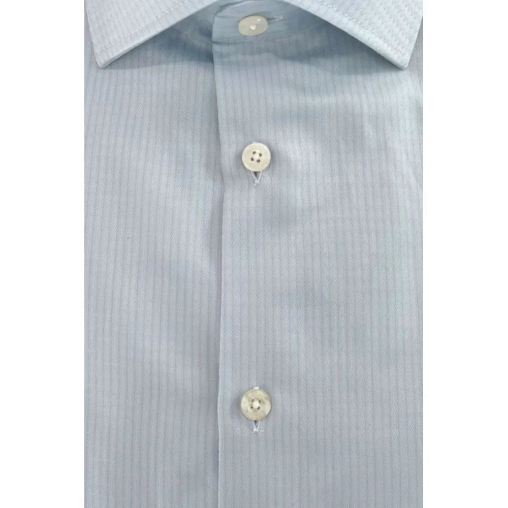 Baldinini Trend Light Blue Cotton Shirt
