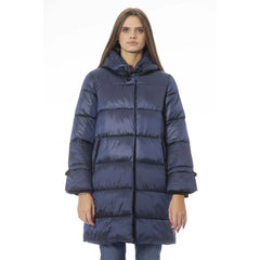 Baldinini Trend Light Blue Nylon Women Jacket - S - Puffer Jackets