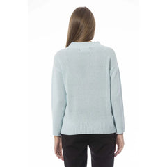 Baldinini Trend Light Blue Wool Women Sweater - M - Sweaters