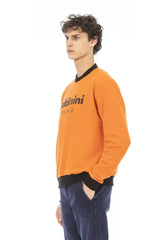 Baldinini Trend Orange Cotton Men Sweater - Sweatshirts