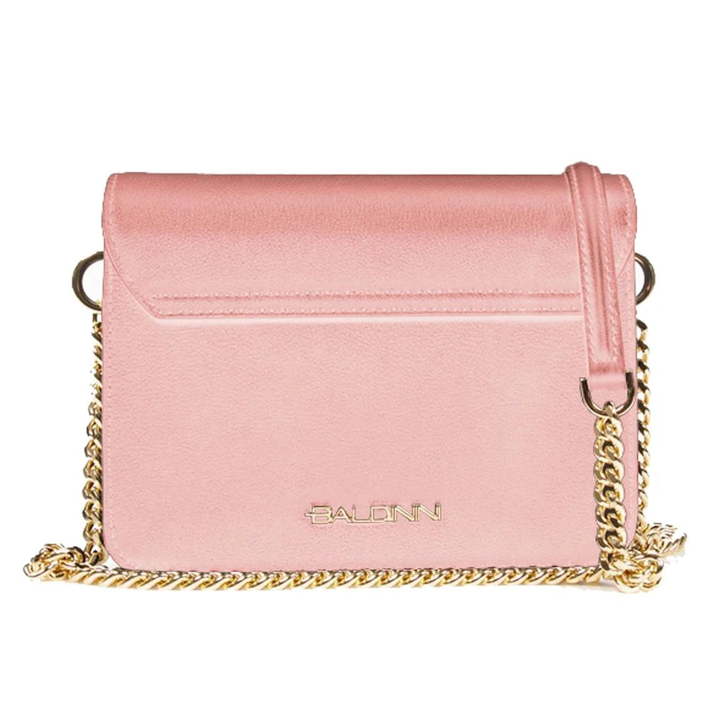 Baldinini Trend Pink Calfskin Handbag - Cross Body Bags
