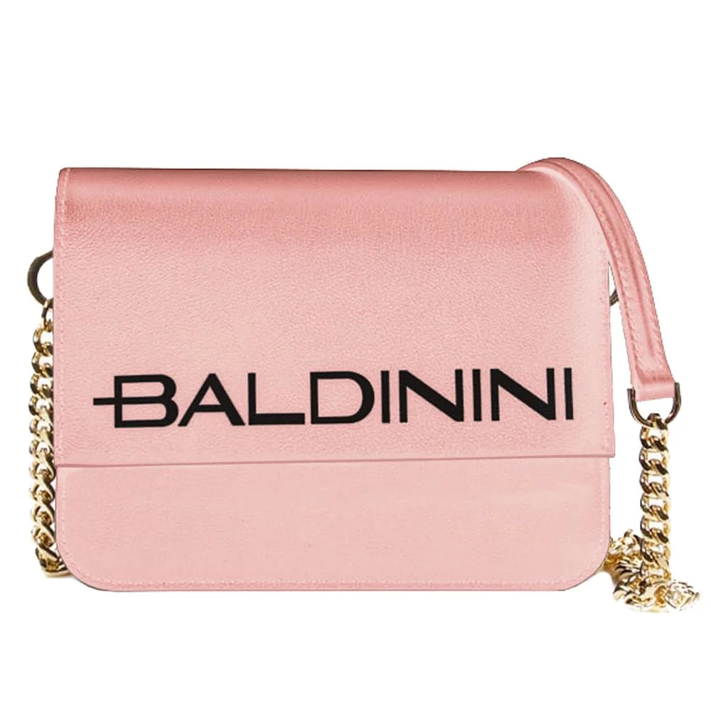 Baldinini Trend Pink Calfskin Handbag - Cross Body Bags