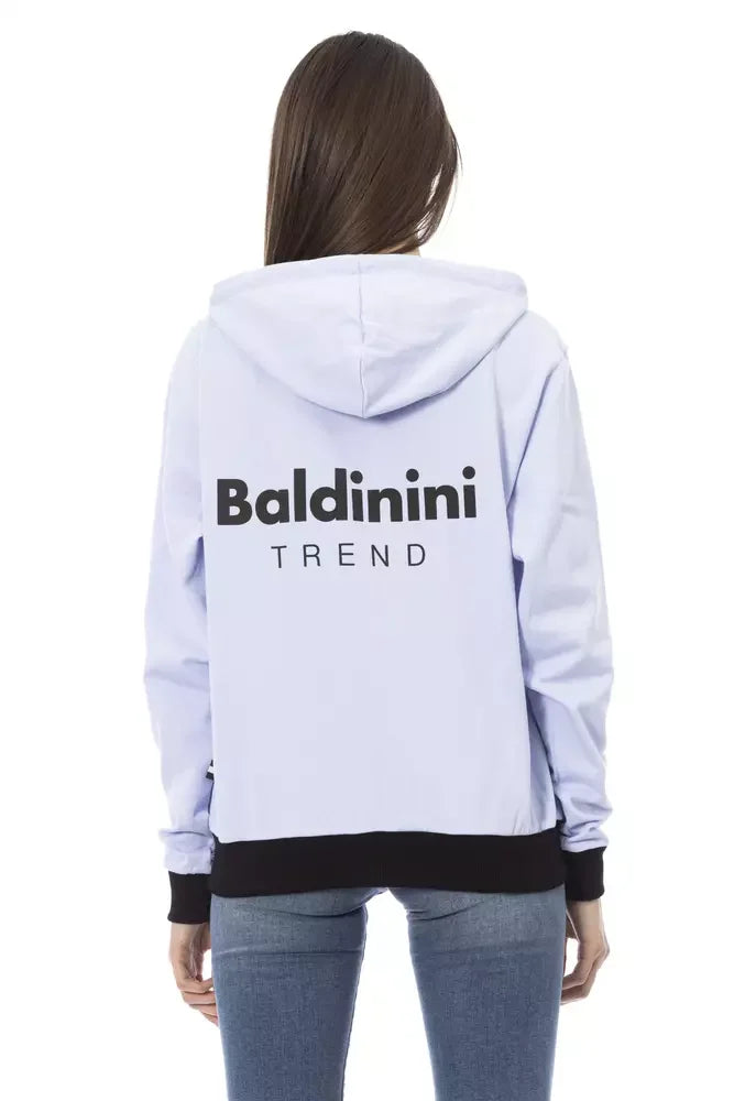 Baldinini Trend Purple Cotton Women Sweater - M - Hoodies