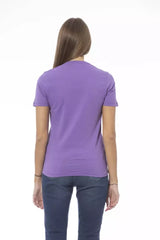 Baldinini Trend Purple Cotton Women T-Shirt - T-Shirts