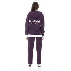 Baldinini Trend Purple Cotton Women’s Sweater - XXL - Hoodies