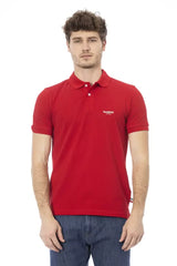 Baldinini Trend Red Cotton Men Polo Shirt - Polos