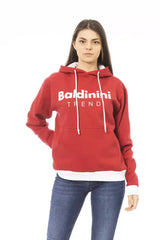 Baldinini Trend Red Cotton Women Hoodie - Hoodies