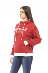 Baldinini Trend Red Cotton Women Hoodie - Hoodies