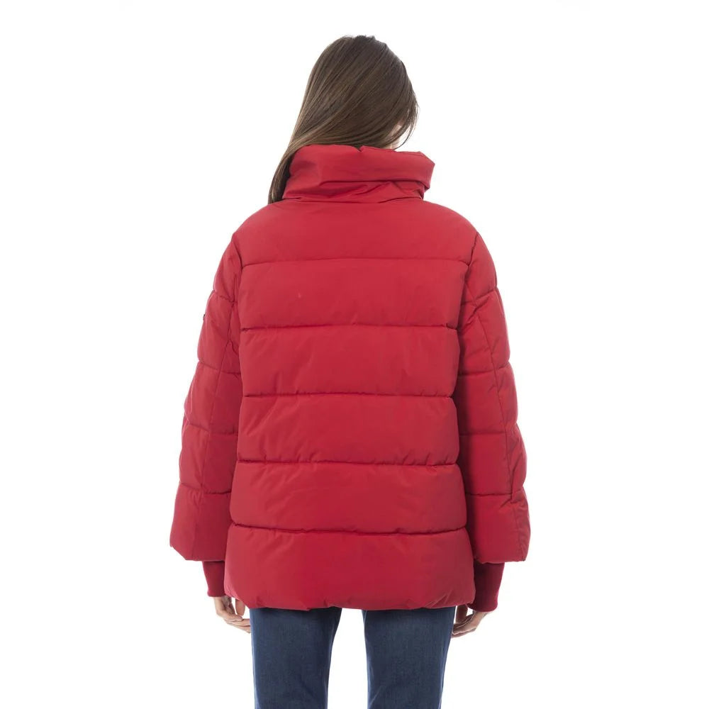 Baldinini Trend Red Polyamide Women Jacket - 3XL - Puffer Jackets