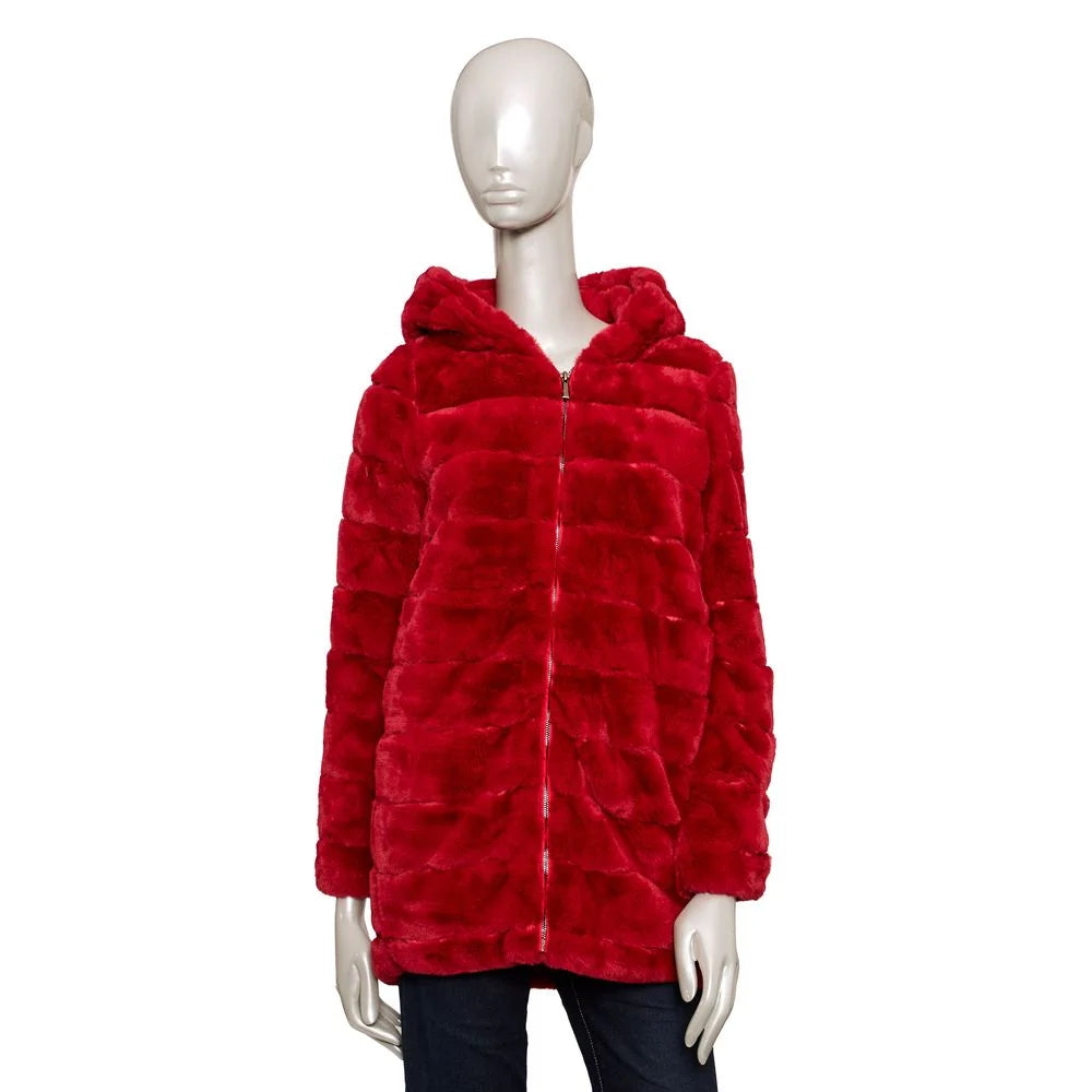 Baldinini Trend Red Polyester Women’s Jacket - Coats & Jackets