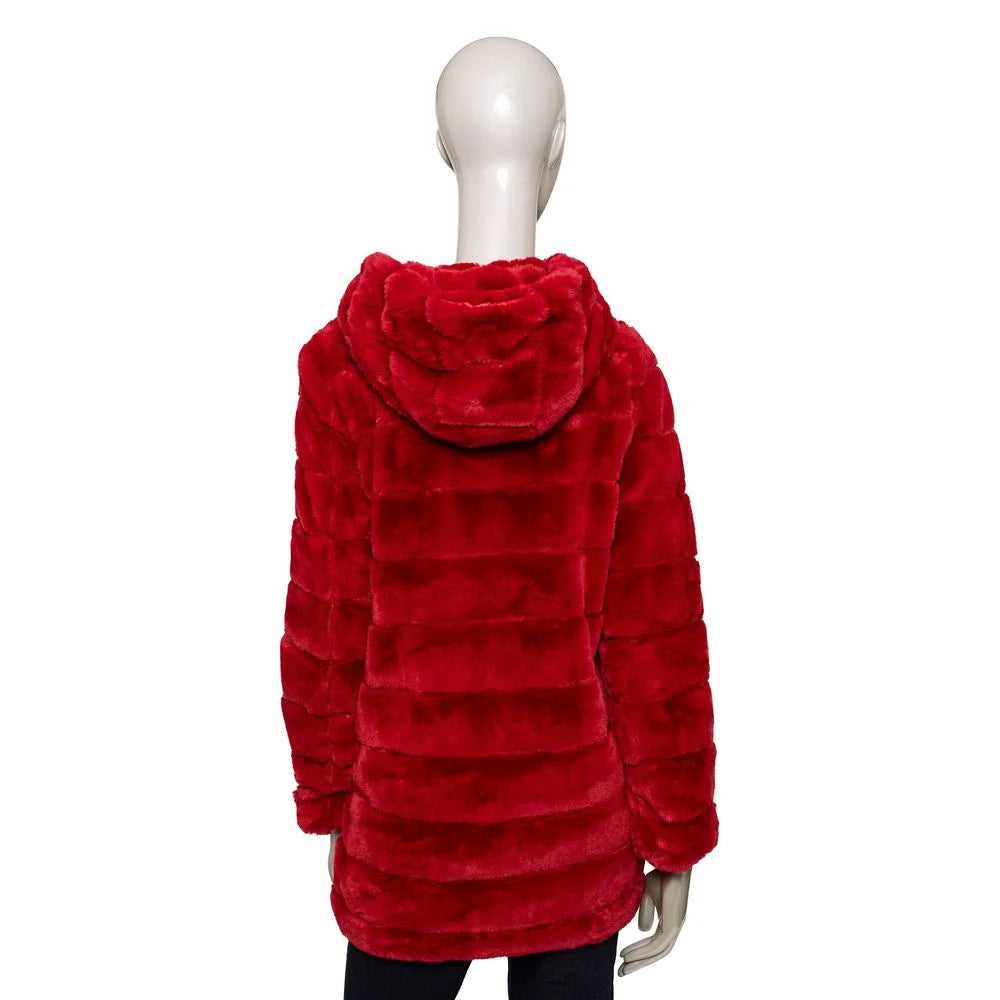 Baldinini Trend Red Polyester Women’s Jacket - Coats & Jackets