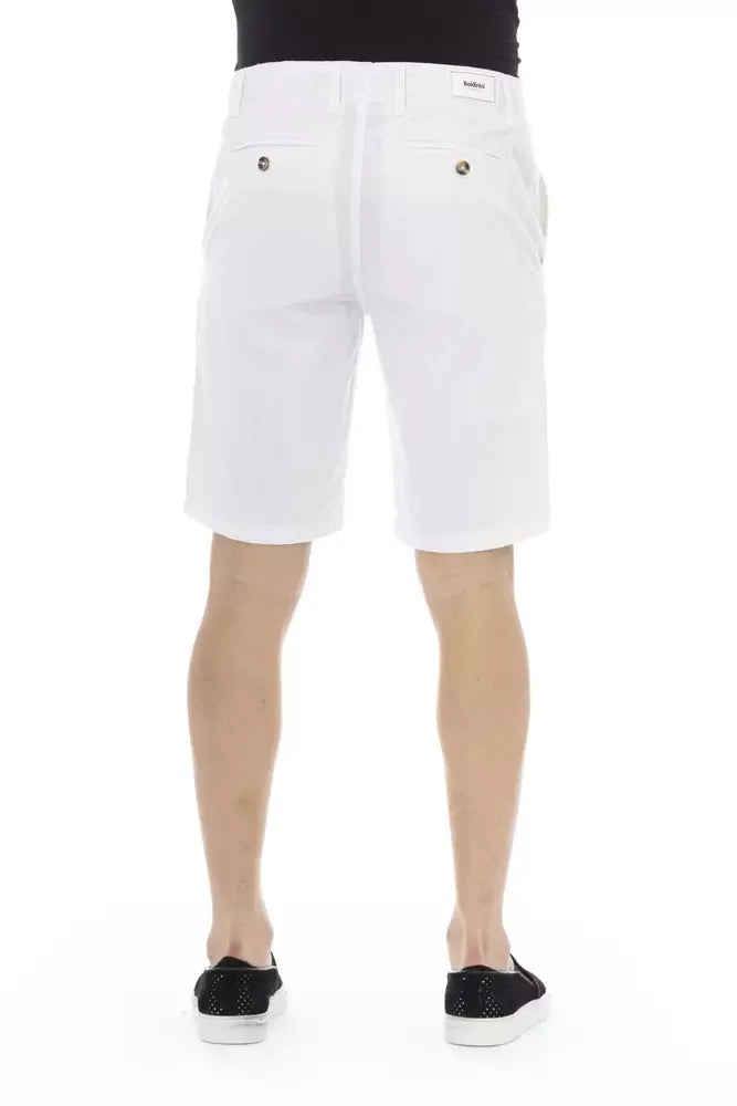 Baldinini Trend White Cotton Men Bermuda Short - IT44 | XS - Bermudas