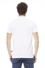 Baldinini Trend White Cotton Men Polo Shirt - Polos